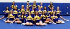 Gouverneur Wildcats Co-ed Varsity Cheer Winter 16-17 team photo.