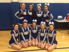 Bloomfield Bombers Co-ed Varsity Cheer Winter 16-17 team photo.