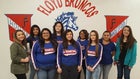 Floyd Broncos Co-ed Varsity Cheer Winter 16-17 team photo.