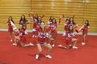 Robertson Cardinals Co-ed Varsity Cheer Winter 16-17 team photo.