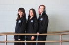 Capital Jaguars Girls Varsity Swimming Winter 13-14 team photo.