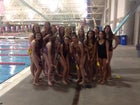 Cibola Cougars Girls Varsity Swimming Winter 13-14 team photo.