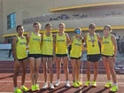 Pecos Panthers Girls Varsity Cross Country Fall 24-25 team photo.