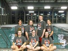 Marmaduke Greyhounds Girls Varsity Swimming Winter 15-16 team photo.