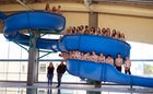 St. Pius X Sartans Girls Varsity Swimming Winter 15-16 team photo.