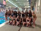 Cibola Cougars Girls Varsity Swimming Winter 15-16 team photo.