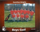 Hamilton Heights Huskies Boys Varsity Golf Spring 15-16 team photo.