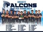 Duarte Falcons Boys Varsity Tennis Spring 24-25 team photo.