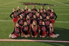 Pea Ridge Blackhawks Co-ed Varsity Cheer Fall 15-16 team photo.