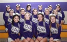 Ozark Hillbillies Co-ed Varsity Cheer Fall 15-16 team photo.