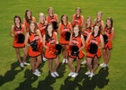 Gravette Lions Co-ed Varsity Cheer Fall 15-16 team photo.
