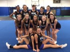 Parkers Chapel Trojans Co-ed Varsity Cheer Fall 15-16 team photo.