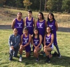 Mescalero Apache Chiefs Girls Varsity Cross Country Fall 17-18 team photo.