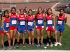 West Mesa Mustangs Girls Varsity Cross Country Fall 17-18 team photo.