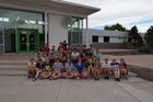Bosque Bobcats Girls Varsity Cross Country Fall 17-18 team photo.