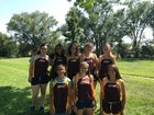 Valley Vikings Girls Varsity Cross Country Fall 17-18 team photo.