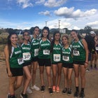Mora Rangers Girls Varsity Cross Country Fall 17-18 team photo.