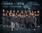 Piedra Vista Panthers Boys Varsity Swimming Winter 18-19 team photo.