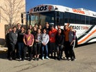 Taos Tigers Boys Varsity Swimming Winter 18-19 team photo.