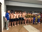 Lakeside Rams Boys Varsity Swimming Winter 18-19 team photo.