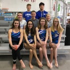 St. Michael's Horsemen Boys Varsity Swimming Winter 18-19 team photo.
