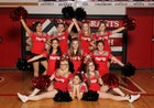 Grants Pirates Co-ed Varsity Cheer Winter 15-16 team photo.