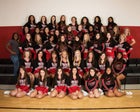 Portales Rams Co-ed Varsity Cheer Winter 15-16 team photo.