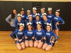 Putnam Valley Tigers Co-ed Varsity Cheer Winter 15-16 team photo.