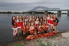 Kamiakin Braves Co-ed Varsity Cheer Winter 15-16 team photo.