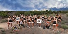 Centennial Hawks Co-ed Varsity Cheer Winter 15-16 team photo.