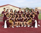 Gadsden Panthers Co-ed Varsity Cheer Winter 15-16 team photo.