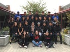 Sherman Oaks CES Knights Boys Varsity Swimming Spring 18-19 team photo.