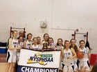 Westport Central Eagles Girls Varsity Basketball Winter 18-19 team photo.