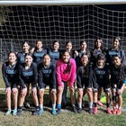 Kennedy Thunderbirds Girls Varsity Soccer Winter 25-26 team photo.