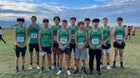 Pojoaque Valley Elks Boys Varsity Cross Country Fall 23-24 team photo.