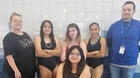 Cuba Rams Girls Varsity Swimming Winter 23-24 team photo.