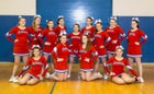 Broadalbin-Perth Patriots Co-ed Varsity Cheer Winter 17-18 team photo.