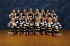 Victor Blue Devils Co-ed Varsity Cheer Winter 17-18 team photo.