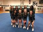 Fayetteville-Manlius Hornets Co-ed Varsity Cheer Winter 17-18 team photo.