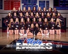 Clayton Valley Charter Ugly Eagles Co-ed Varsity Cheer Winter 17-18 team photo.