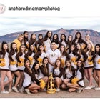 Cibola Cougars Co-ed Varsity Cheer Winter 17-18 team photo.
