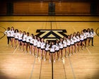 Acalanes Dons Co-ed Varsity Cheer Winter 17-18 team photo.