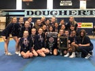 Freedom Falcons Co-ed Varsity Cheer Winter 17-18 team photo.
