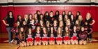 Portales Rams Co-ed Varsity Cheer Winter 14-15 team photo.