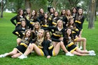 St. Pius X Sartans Co-ed Varsity Cheer Winter 14-15 team photo.