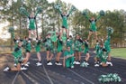 Hagerman Bobcats Co-ed Varsity Cheer Winter 14-15 team photo.