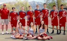 Bernalillo Spartans Boys Varsity Tennis Spring 16-17 team photo.