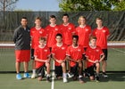 Albuquerque Academy Chargers Boys Varsity Tennis Spring 16-17 team photo.