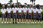 Pine Crest Panthers Boys Varsity Golf Fall 18-19 team photo.