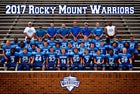 Rocky Mount HomeSchool Warriors Boys Varsity Football Fall 18-19 team photo.